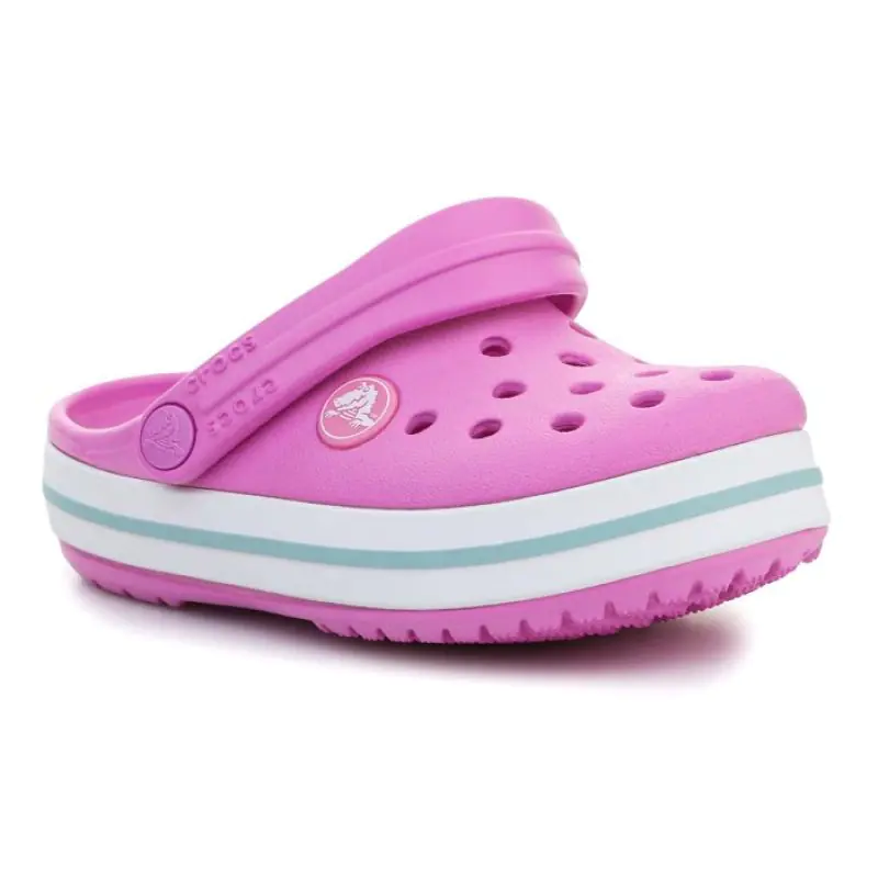 ⁨Klapki Crocs Crocband Kids Clog T 207005 (kolor Fioletowy, rozmiar EU 19/20)⁩ w sklepie Wasserman.eu