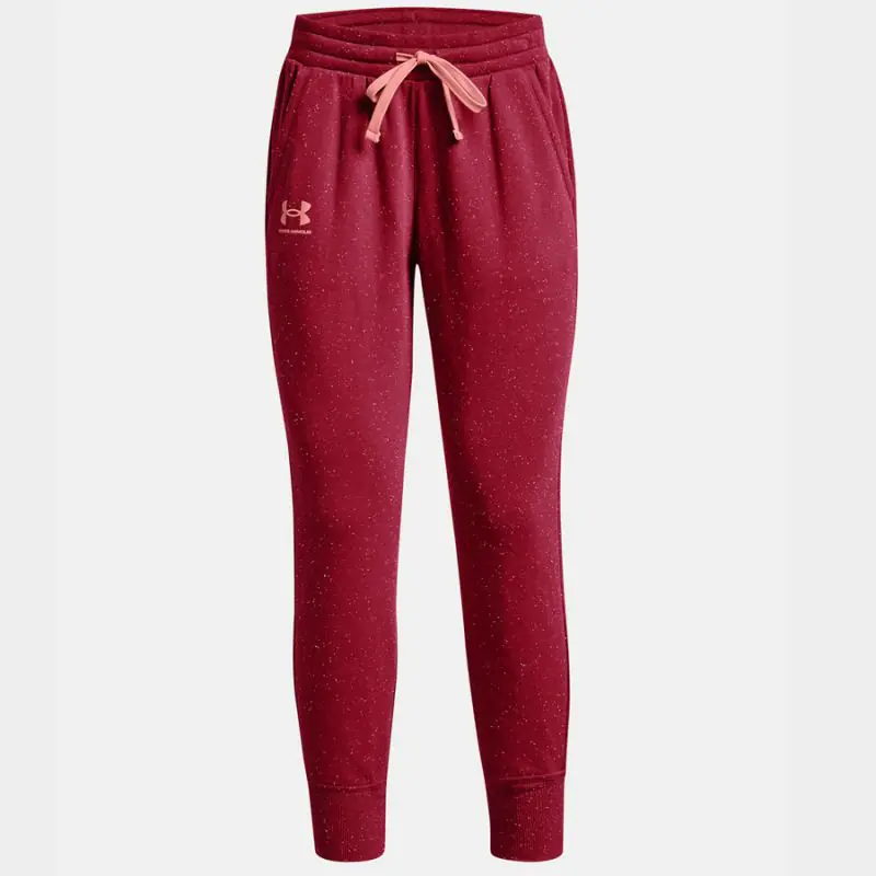 ⁨Spodnie Under Armour Rival Fleece Joggers W 1356416 (kolor Czerwony, rozmiar XS)⁩ w sklepie Wasserman.eu