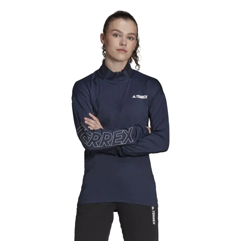 ⁨Koszulka adidas XPERIOR LONGSLEEVE W (kolor Granatowy, rozmiar L)⁩ w sklepie Wasserman.eu