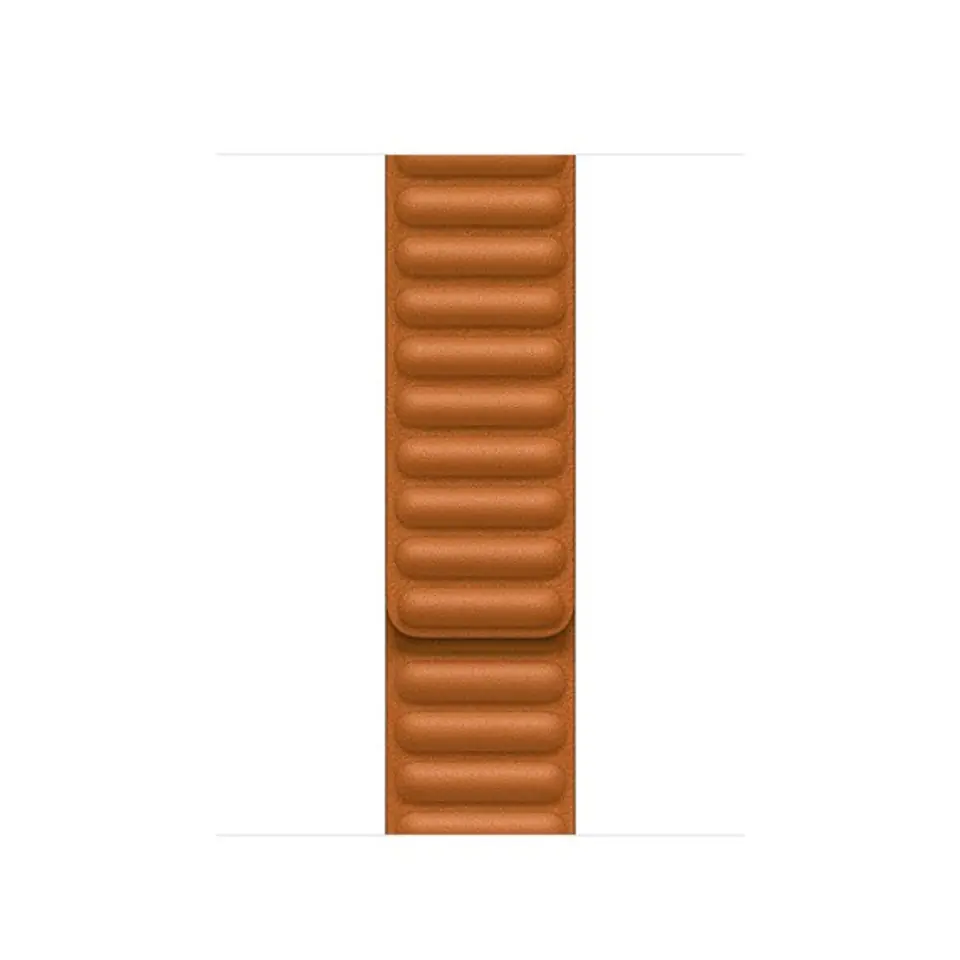 41mm Golden Brown Leather Link - S/M at Wasserman.eu