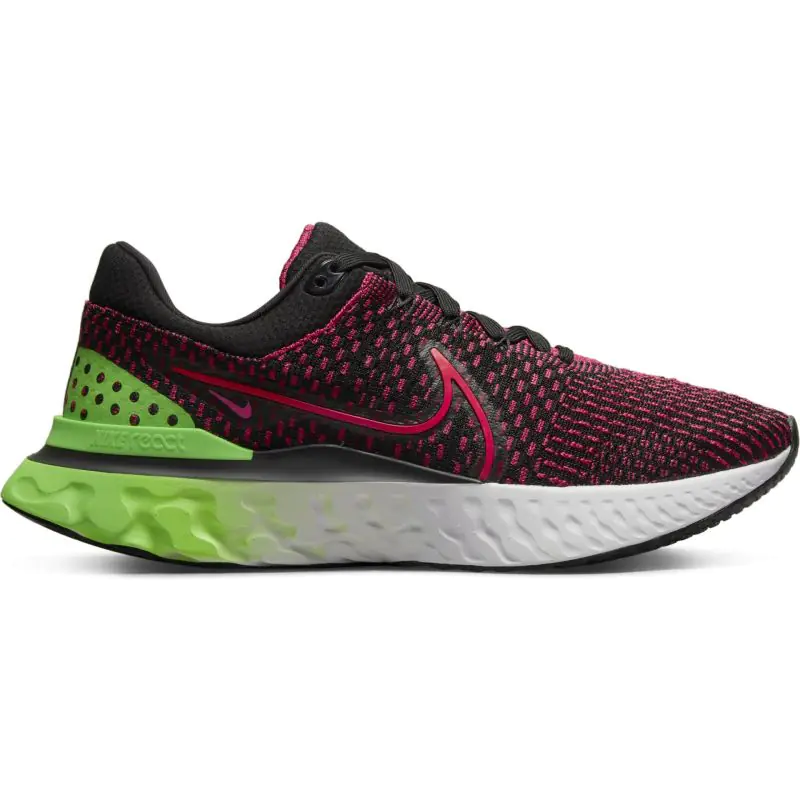 ⁨Buty do biegania Nike React Infinity Run Flyknit 3 M DH5392 (kolor Czarny. Zielony. Różowy, rozmiar 42.5)⁩ w sklepie Wasserman.eu