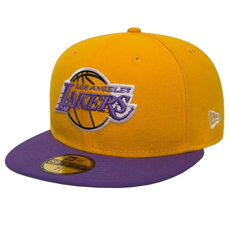 ⁨Czapka New Era Los Angeles Lakers NBA Basic Cap 108 (kolor Żółty, rozmiar 7 1/4)⁩ w sklepie Wasserman.eu