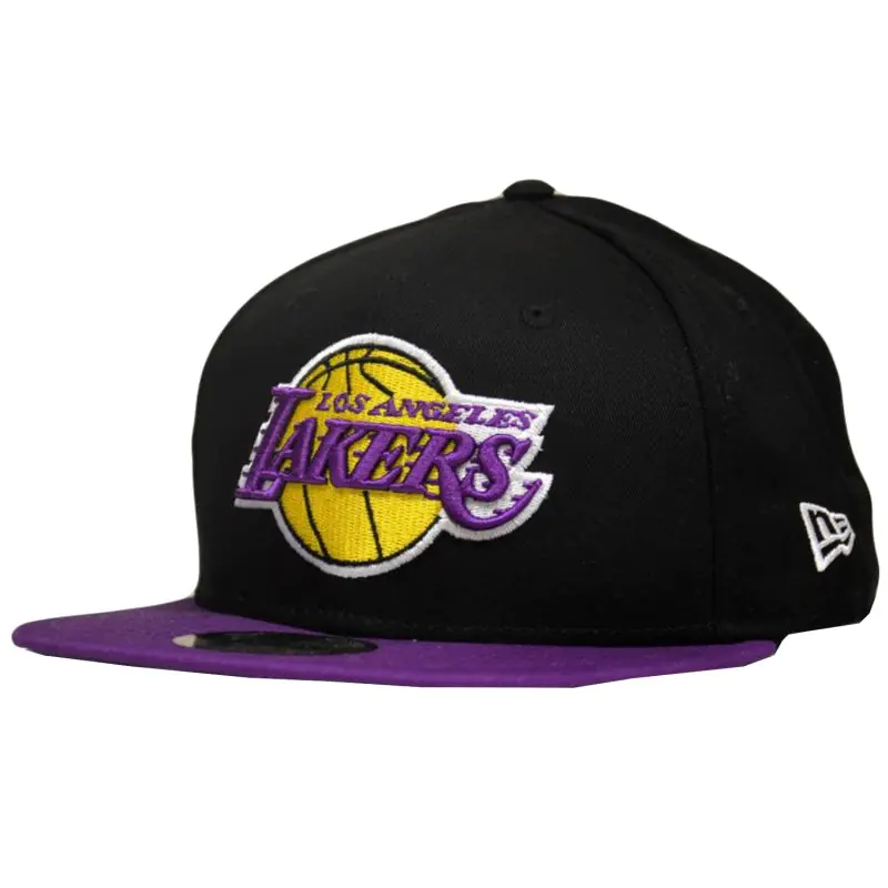 ⁨Czapka New Era 9FIFTY Los Angeles Lakers NBA Cap 12122 (kolor Czarny, rozmiar S/M)⁩ w sklepie Wasserman.eu