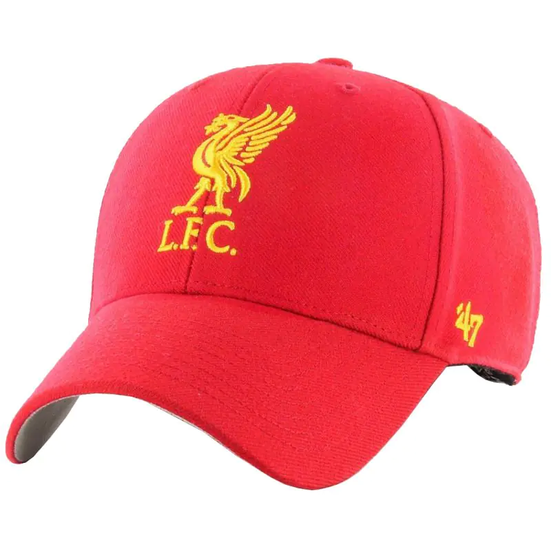 ⁨Czapka 47 Brand EPL FC Liverpool Cap M EPL-MVP04WBV (kolor Czerwony, rozmiar One size)⁩ w sklepie Wasserman.eu