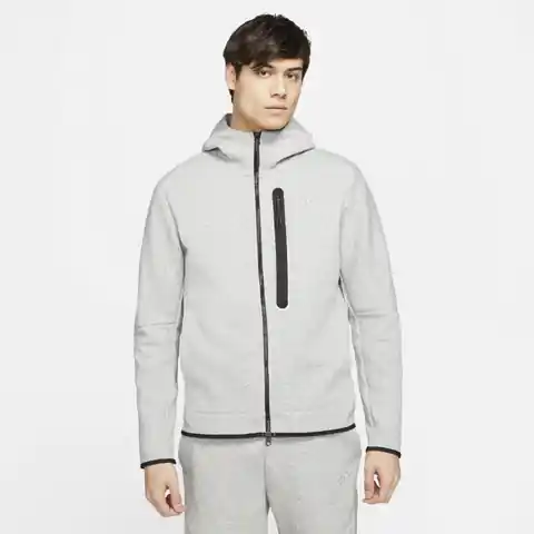 ⁨Bluza Nike Sportswear Tech Fleece M DD4688 (kolor Szary/Srebrny, rozmiar S)⁩ w sklepie Wasserman.eu