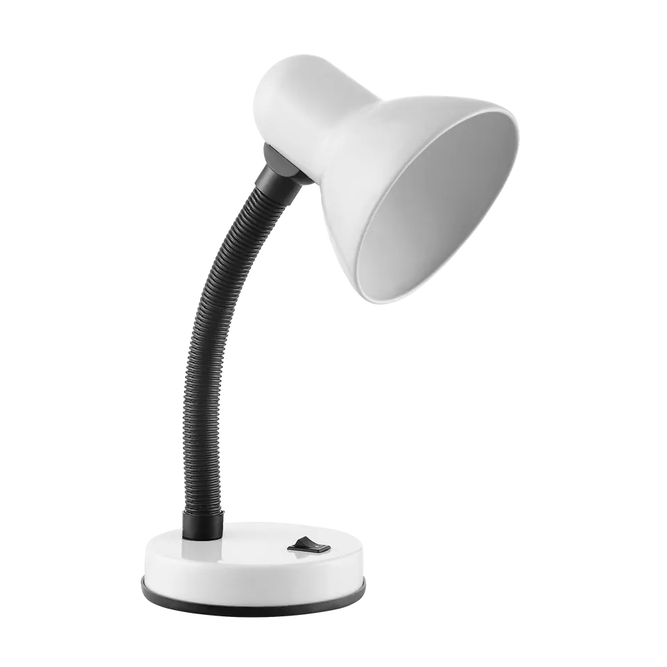 FUPI, lampa biurkowa, 40W, E27, stal + tworzywo, biała w sklepie Wasserman.eu