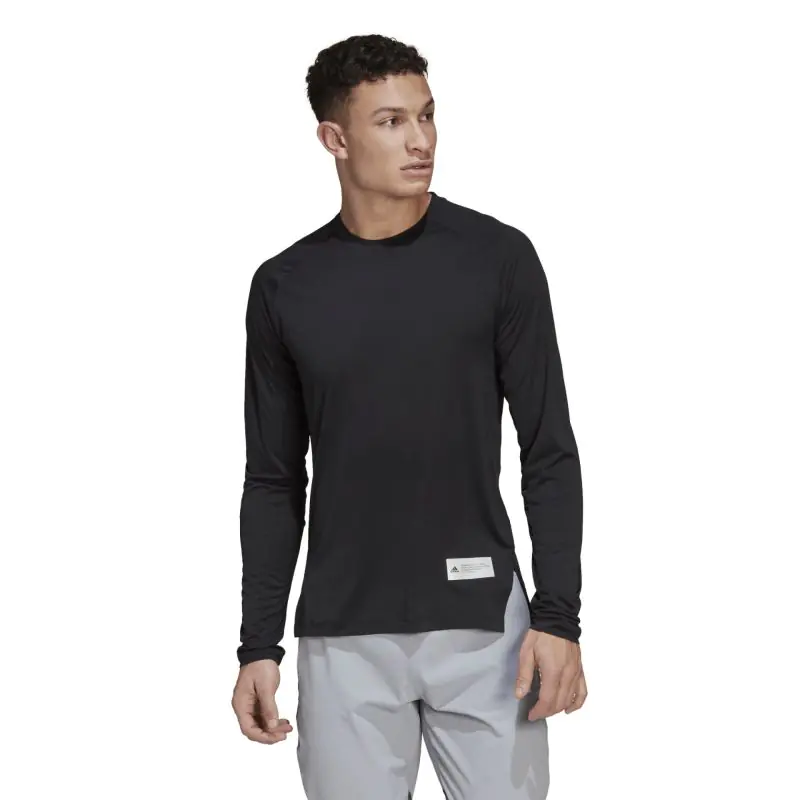 ⁨Koszulka adidas vTrain to Peak HIIT Training Long Sleeve Tee M (kolor Czarny, rozmiar S)⁩ w sklepie Wasserman.eu