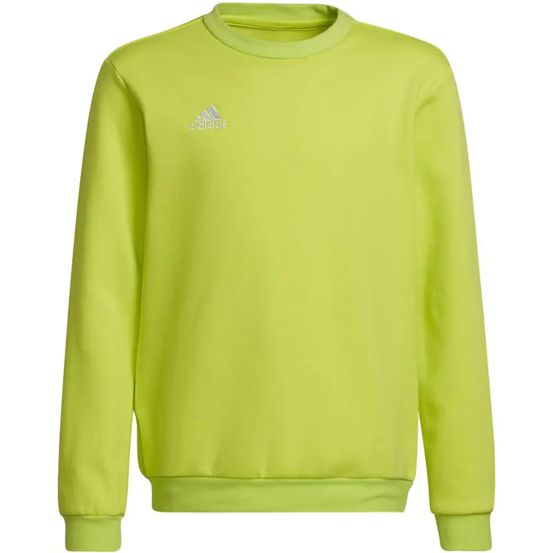 ⁨adidas Entrada 22 Sweat Top Sweatshirt Lime HC5043 152cm⁩ at Wasserman.eu