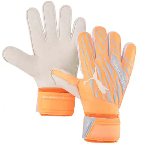 ⁨Rękawice bramkarskie Puma Ultra Protect 2 RC M 41792 (kolor Pomarańczowy. Szary/Srebrny, rozmiar 9)⁩ w sklepie Wasserman.eu