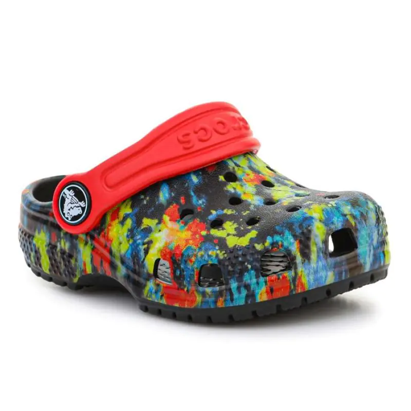 ⁨Klapki Crocs Classic Tie Dye Graphic Kids Clog T Jr 206994 (kolor Wielokolorowy, rozmiar EU 22/23)⁩ w sklepie Wasserman.eu