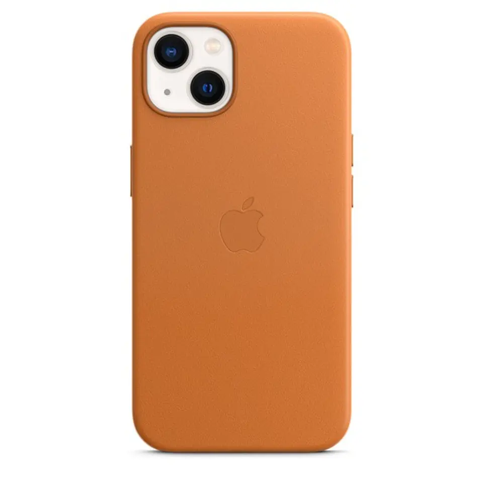 iPhone 13 Leather Case with MagSafe - Golden Brown at Wasserman.eu