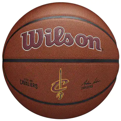 ⁨Piłka Wilson Team Alliance Cleveland Cavaliers Ball (kolor Brązowy, rozmiar 7)⁩ w sklepie Wasserman.eu