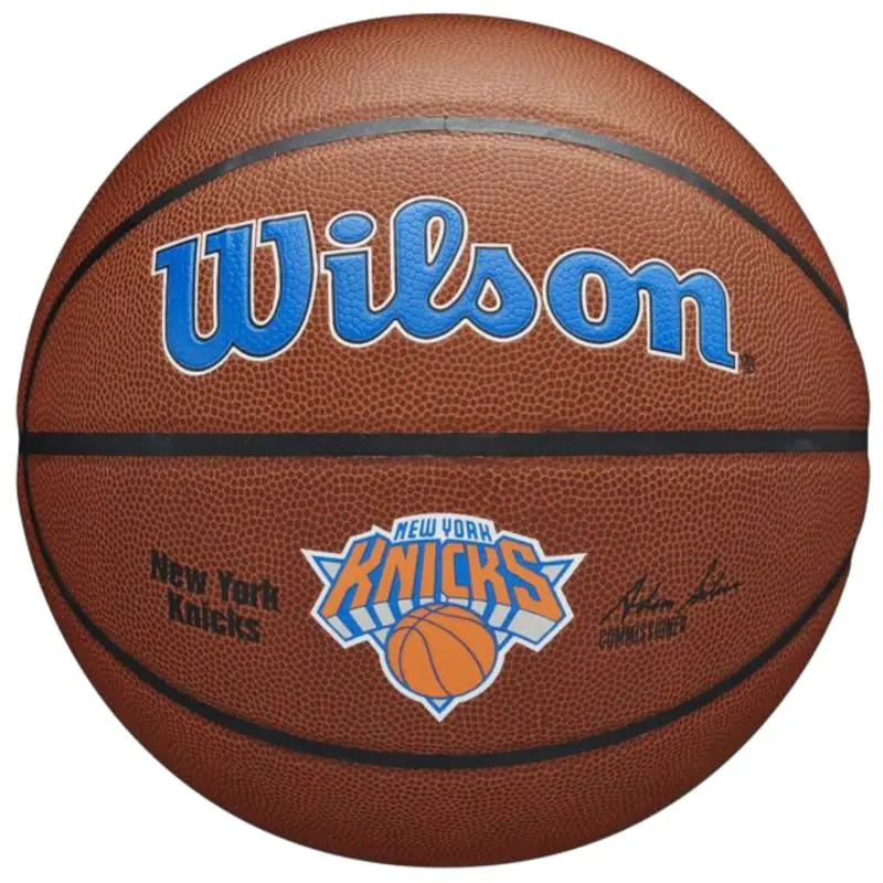 ⁨Piłka Wilson Team Alliance New York Knicks Ball (kolor Brązowy, rozmiar 7)⁩ w sklepie Wasserman.eu