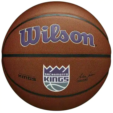 ⁨Piłka Wilson Team Alliance Sacramento Kings Ball (kolor Brązowy, rozmiar 7)⁩ w sklepie Wasserman.eu