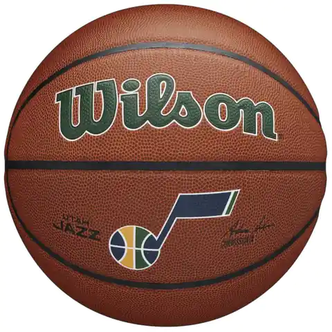 ⁨Piłka Wilson Team Alliance Utah Jazz Ball (kolor Brązowy, rozmiar 7)⁩ w sklepie Wasserman.eu