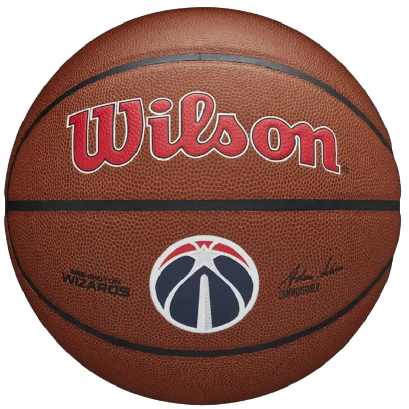 ⁨Piłka Wilson Team Alliance Washington Wizards Ball (kolor Brązowy, rozmiar 7)⁩ w sklepie Wasserman.eu