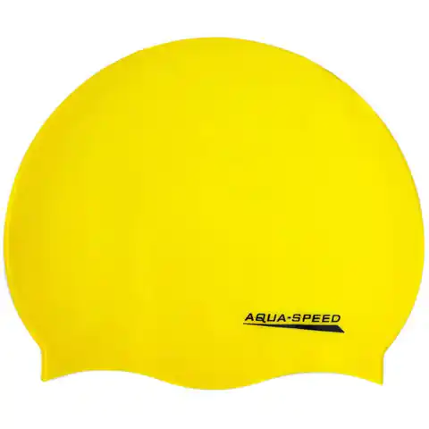 ⁨Czepek pływacki Aqua-Speed Mono (kolor Żółty, rozmiar senior)⁩ w sklepie Wasserman.eu