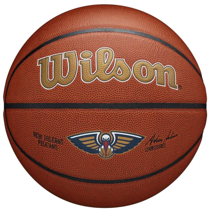 ⁨Piłka Wilson Team Alliance New Orleans Pelicans Ball (kolor Brązowy, rozmiar 7)⁩ w sklepie Wasserman.eu