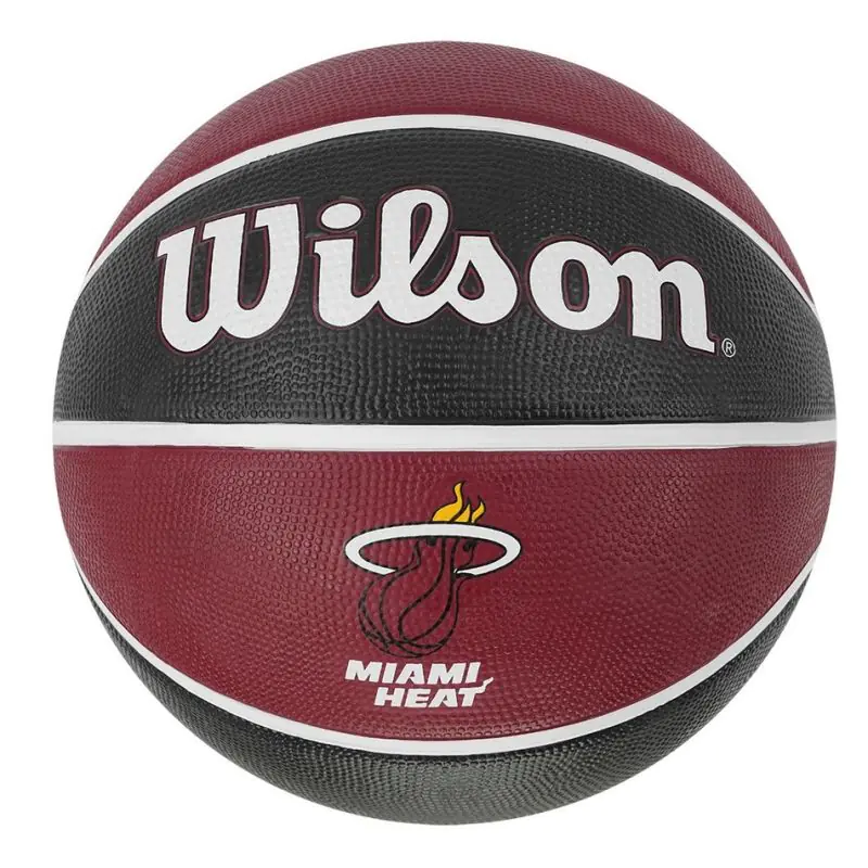 ⁨Piłka Wilson NBA Team Miami Heat Ball WTB (kolor Czerwony, rozmiar 7)⁩ w sklepie Wasserman.eu