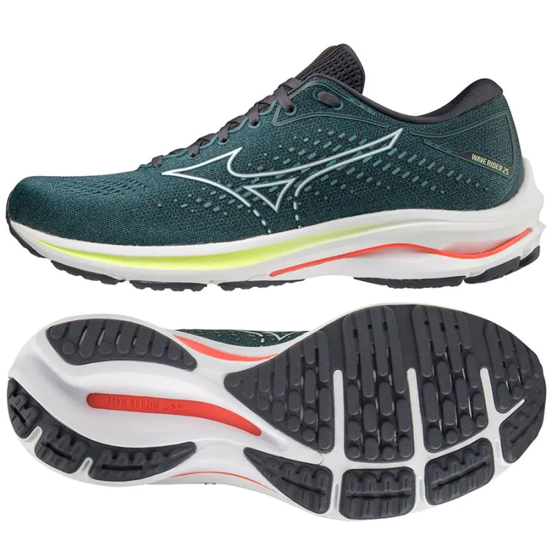 ⁨Buty do biegania Mizuno Wave Rider 25 M (kolor Niebieski, rozmiar 46)⁩ w sklepie Wasserman.eu