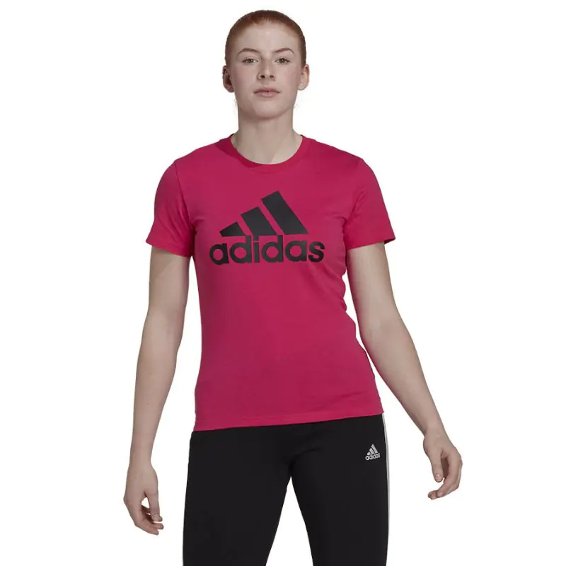 ⁨Koszulka adidas Big Logo Tee W (kolor Czerwony, rozmiar XS)⁩ w sklepie Wasserman.eu