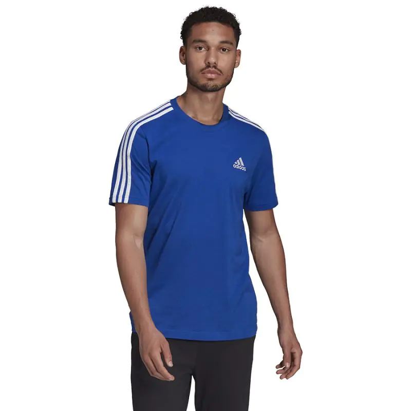 ⁨Koszulka adidas 3 Stripes SJ T M (kolor Niebieski, rozmiar S)⁩ w sklepie Wasserman.eu