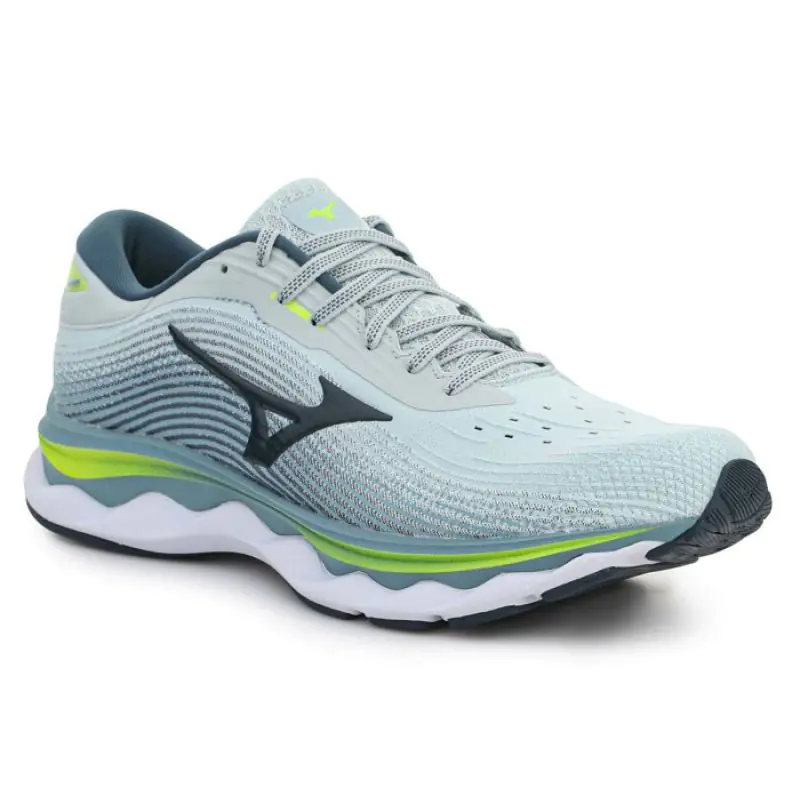 ⁨Buty Mizuno Wave Sky 5 M (kolor Niebieski, rozmiar EU 42)⁩ w sklepie Wasserman.eu