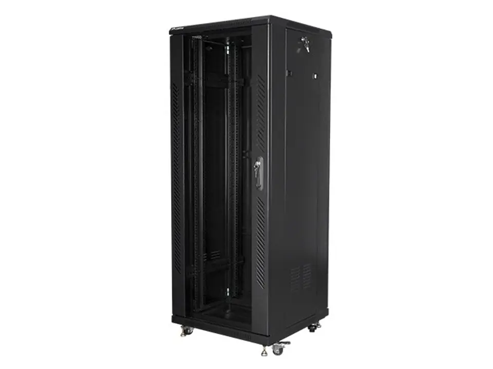 ⁨Szafa stojąca Rack 19 32U 600x600mm czarna⁩ w sklepie Wasserman.eu