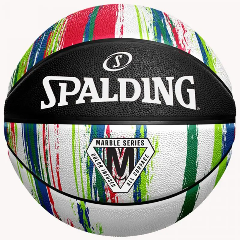 ⁨Piłka Spalding Marble (kolor Biały, rozmiar 7)⁩ w sklepie Wasserman.eu