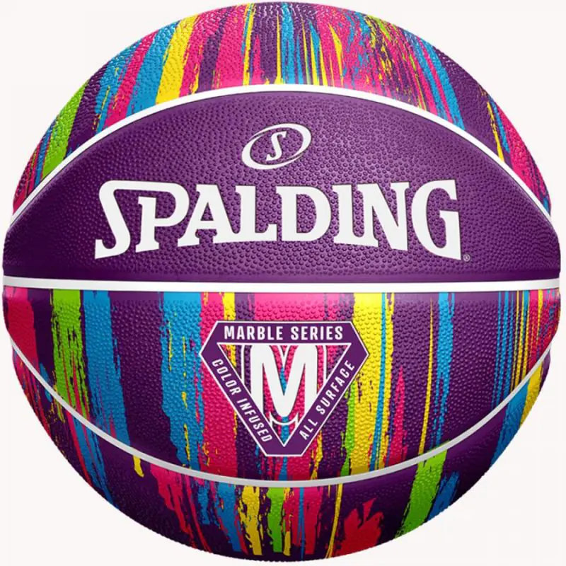 ⁨Piłka Spalding Marble (kolor Fioletowy, rozmiar 7)⁩ w sklepie Wasserman.eu