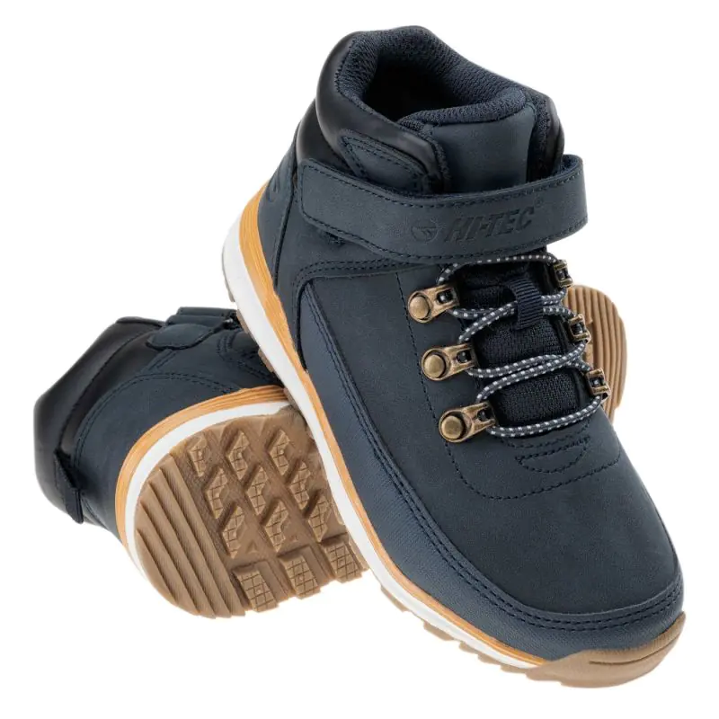 ⁨Buty Hi-Tec Herlen Mid Jr (kolor Granatowy, rozmiar 30)⁩ w sklepie Wasserman.eu