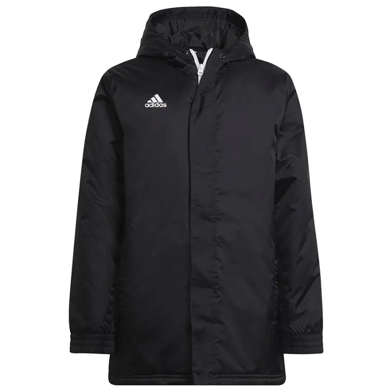 ⁨Kurtka adidas ENTRADA 22 Stadium Jacket Y Jr (kolor Czarny, rozmiar 116 cm)⁩ w sklepie Wasserman.eu