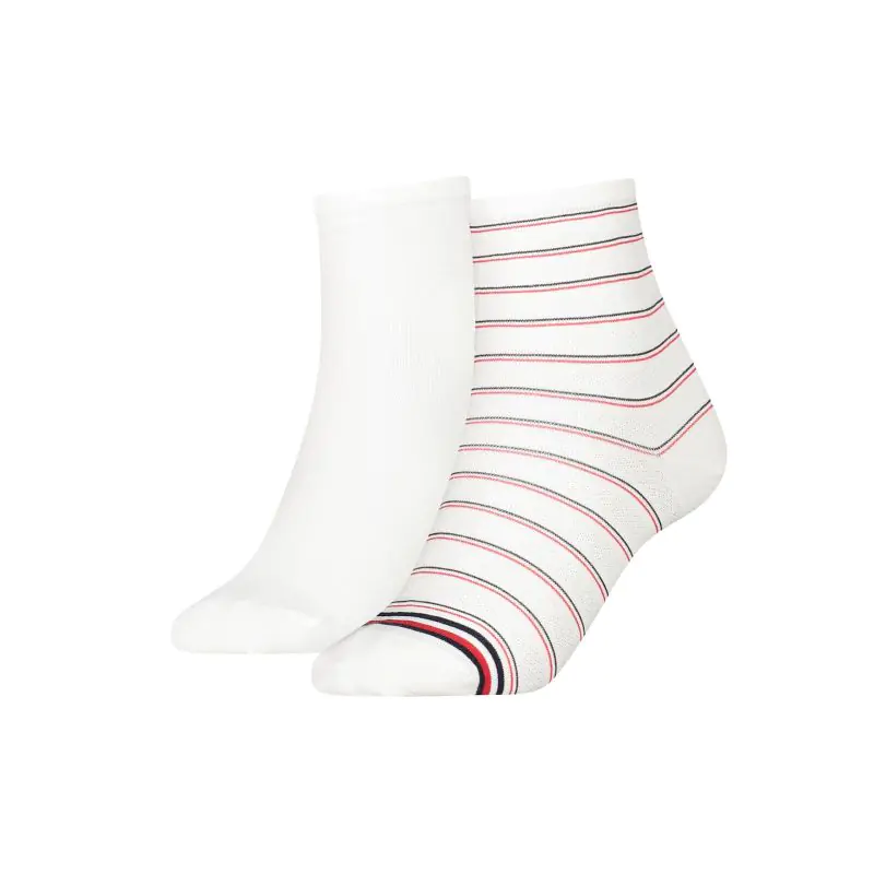 ⁨Skarpety Tommy Hilfiger Short Sock 2P Pr (kolor Biały, rozmiar 39-42)⁩ w sklepie Wasserman.eu