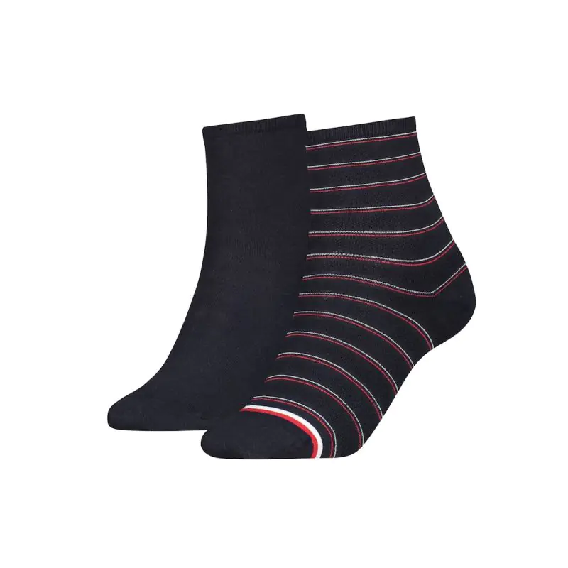 ⁨Skarpety Tommy Hilfiger Short Sock 2P Pr (kolor Granatowy, rozmiar 35-38)⁩ w sklepie Wasserman.eu