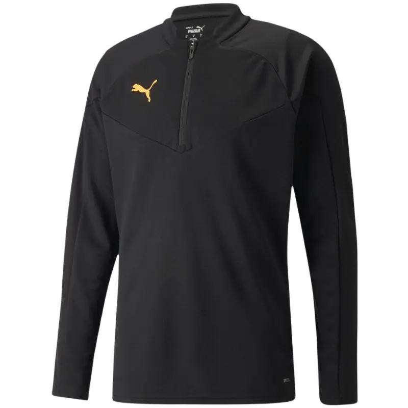 ⁨Puma individualFINAL 1/4 Zip Training Men's Sweatshirt black 657950 45 M⁩ at Wasserman.eu