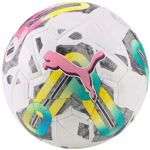 ⁨Piłka nożna Puma Orbita 1 TB 83774 (kolor Biały. Zielony. Różowy, rozmiar 5)⁩ w sklepie Wasserman.eu
