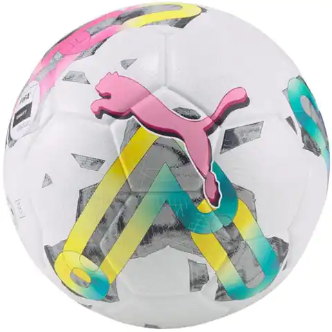 ⁨Piłka nożna Puma Orbita 3 TB FIFA Quality 83776 (kolor Biały. Zielony. Różowy, rozmiar 5)⁩ w sklepie Wasserman.eu
