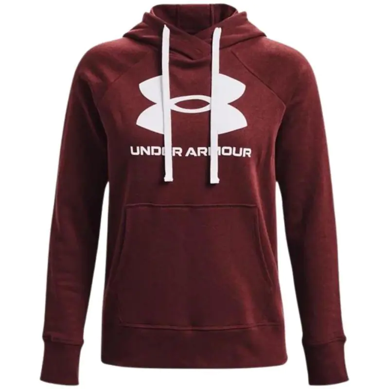 ⁨Under Armour Women's Rival Fleece Logo Hoodie Burgundy 1356318 690⁩ at Wasserman.eu