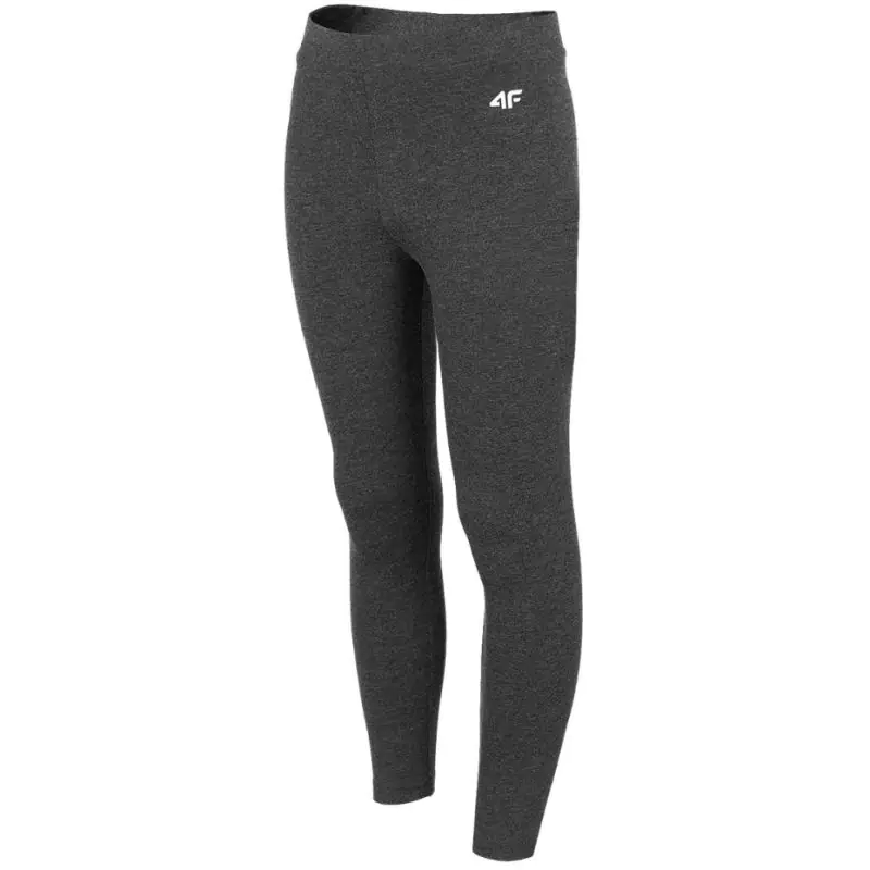 ⁨Legginsy 4F Jr HJZ22 JLEG001 (kolor Szary/Srebrny, rozmiar 164cm)⁩ w sklepie Wasserman.eu