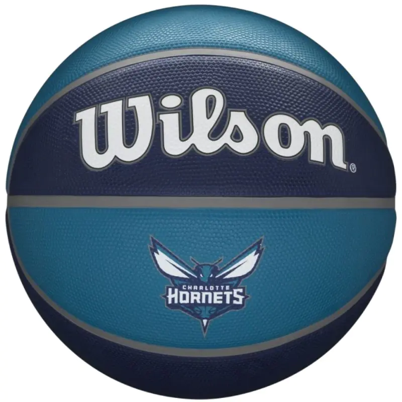 ⁨Piłka do koszykówki Wilson NBA Team Charlotte Hornets Ball (kolor Fioletowy, rozmiar 7)⁩ w sklepie Wasserman.eu