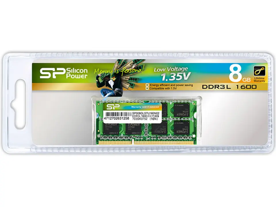 ⁨DDR3 SODIMM 8GB/1600 CL11 (512*8) Low Voltage⁩ at Wasserman.eu