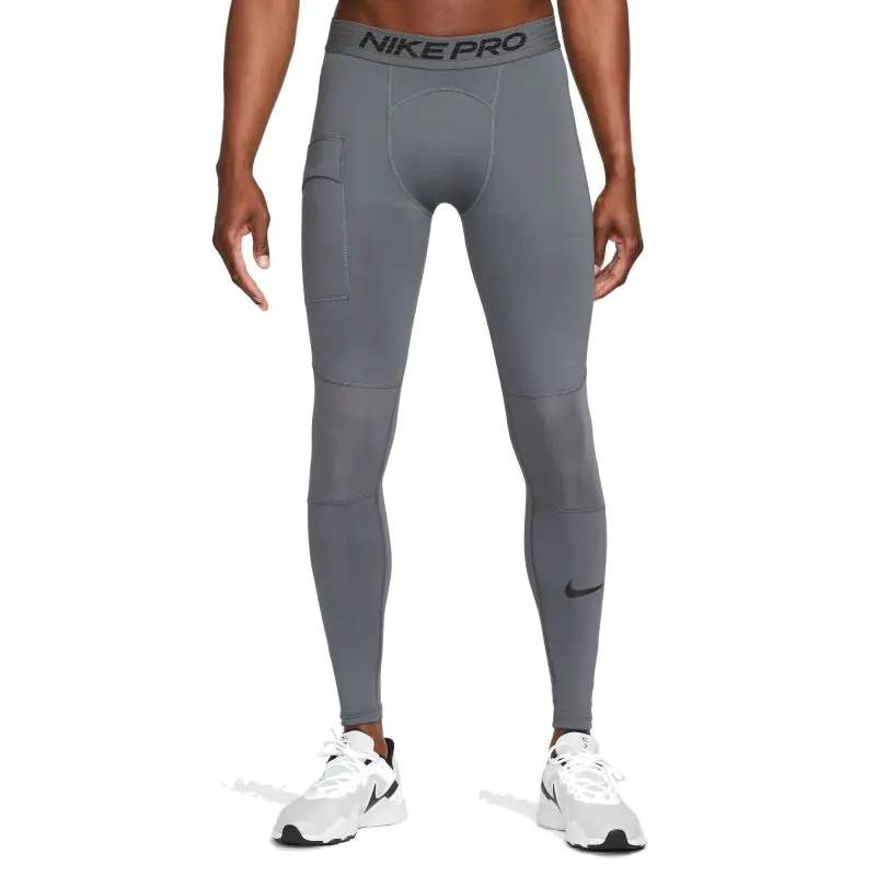 ⁨Spodnie termiczne Nike Pro Warm M DQ4870 (kolor Szary/Srebrny, rozmiar XXL (193cm))⁩ w sklepie Wasserman.eu