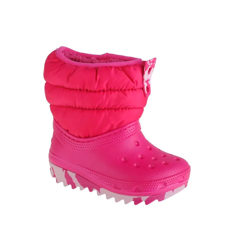 ⁨Buty Crocs Classic Neo Puff Boot Toddler Jr 207683 (kolor Różowy, rozmiar 24/25)⁩ w sklepie Wasserman.eu