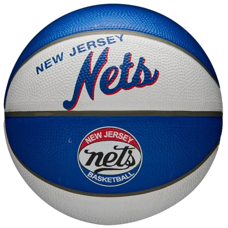⁨Piłka Wilson NBA Team Retro Brooklyn Nets Mini Ball (kolor Niebieski, rozmiar 3)⁩ w sklepie Wasserman.eu