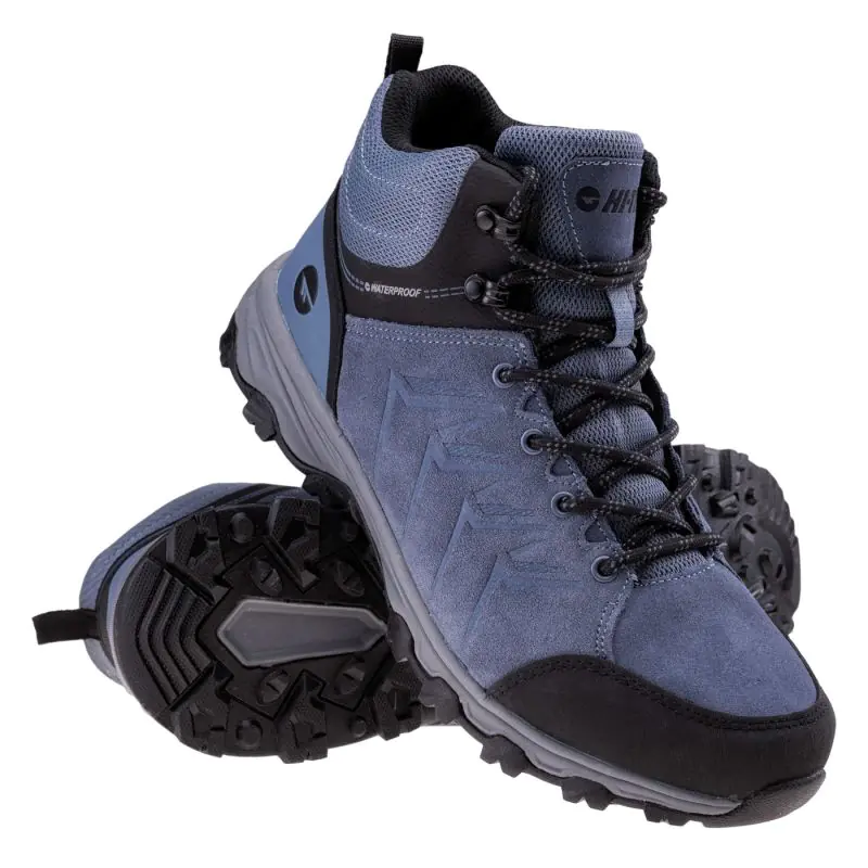 ⁨Buty Hi-Tec Helone Mid Wp M (kolor Niebieski, rozmiar 41)⁩ w sklepie Wasserman.eu