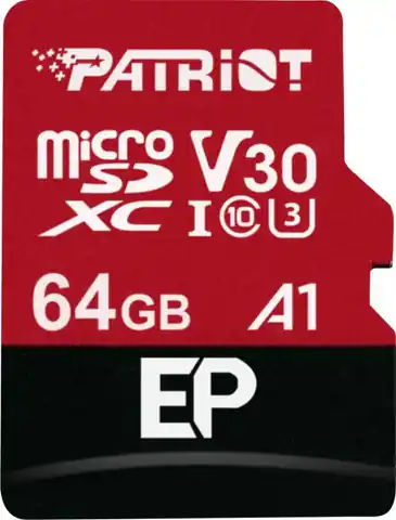 ⁨Patriot Memory PEF64GEP31MCX memory card 64 GB MicroSDXC Class 10⁩ at Wasserman.eu