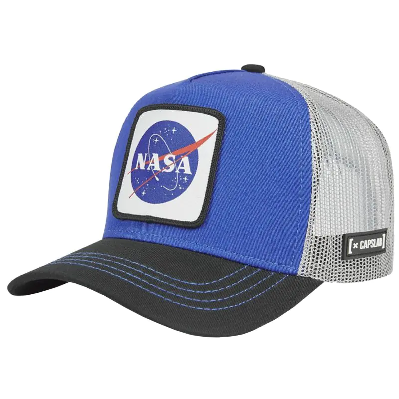 ⁨Czapka z daszkiem Capslab Space Mission NASA Cap CL-NASA (kolor Czarny. Niebieski. Szary/Srebrny, rozmiar One size)⁩ w sklepie Wasserman.eu