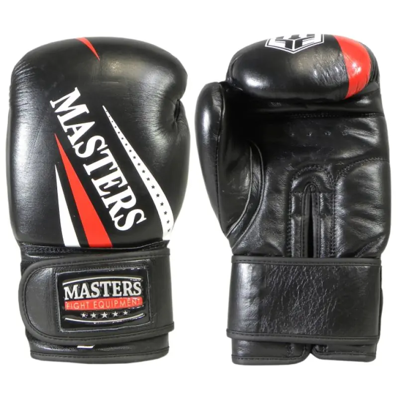 ⁨Rękawice Masters RBT-SPAR 14 oz 015434 (kolor Czarny. Czerwony)⁩ w sklepie Wasserman.eu