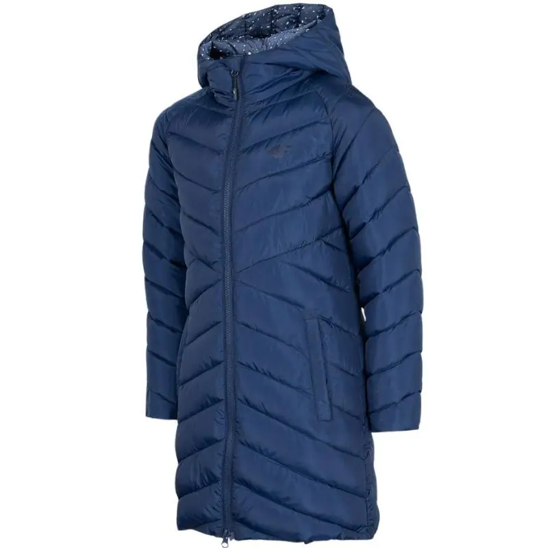 ⁨Jacket for girls 4F navy blue HJZ22 JKUDP003 31S⁩ at Wasserman.eu