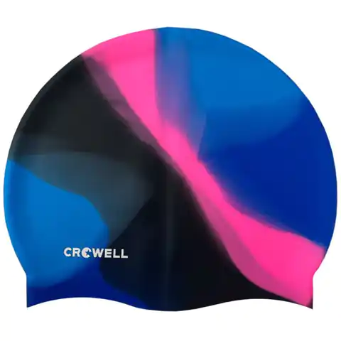 ⁨Czepek pływacki silikonowy Crowell Multi Flame (kolor Czarny. Niebieski. Różowy)⁩ w sklepie Wasserman.eu